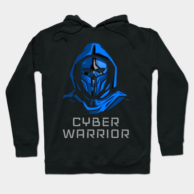 Cyber Warrior Hoodie by Cyber Club Tees